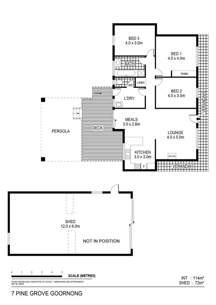 Floorplan of Homely house listing, 7 Pine Grove, Goornong VIC 3557