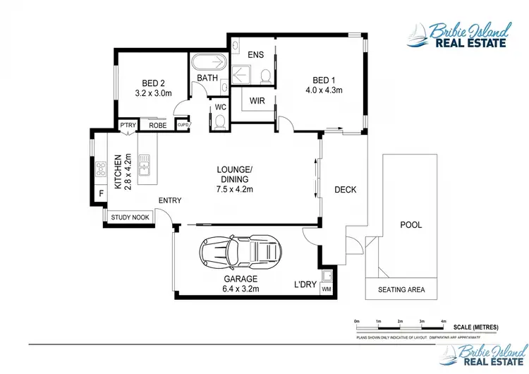 Floorplan of Homely unit listing, 2/54 Banya Street, Bongaree QLD 4507
