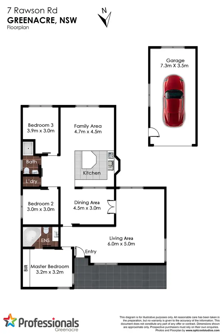 Floorplan of Homely house listing, 7 Rawson Road, Greenacre NSW 2190