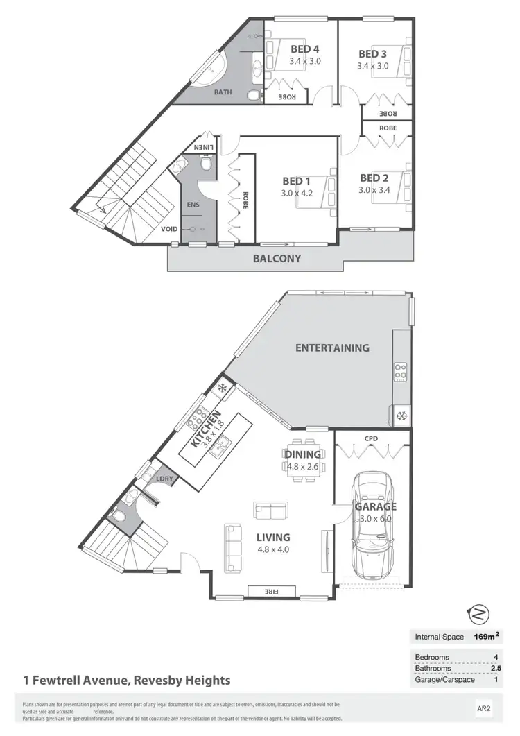 Floorplan of Homely semi-detached listing, 1 Fewtrell Avenue, Revesby Heights NSW 2212