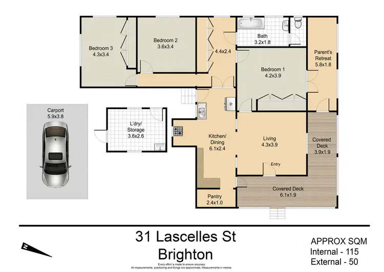 Floorplan of Homely house listing, 31 Lascelles Street, Brighton QLD 4017