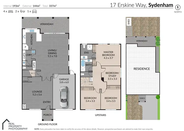 Floorplan of Homely house listing, 17 Erskine Way, Sydenham VIC 3037
