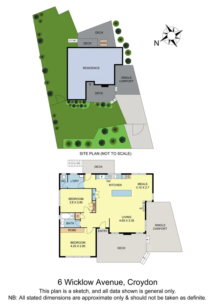Floorplan of Homely house listing, 6 Wicklow Avenue, Croydon VIC 3136