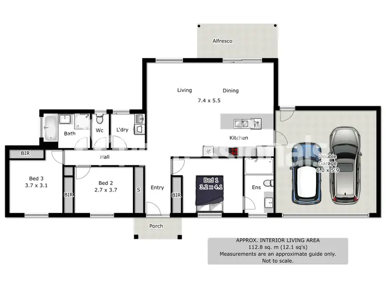 Floorplan of Homely house listing, 40 Inwood Crescent, Wodonga VIC 3690