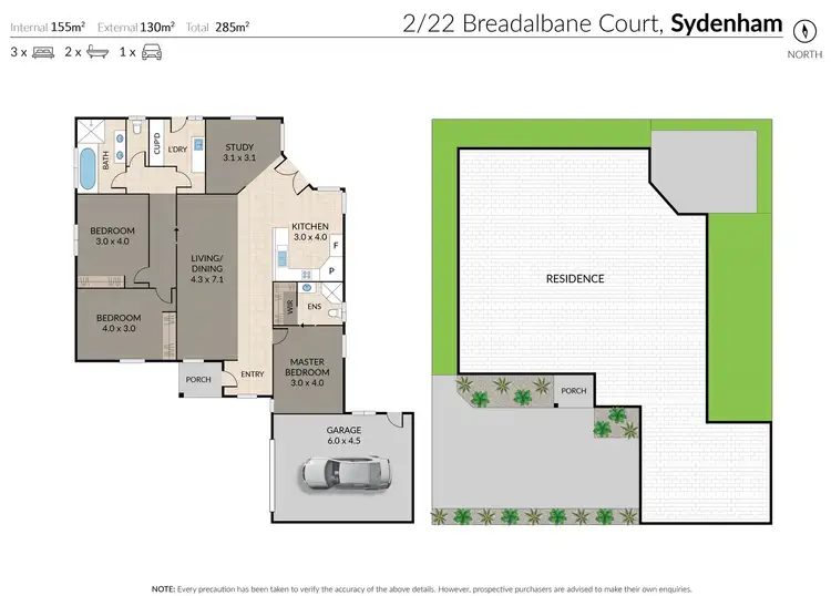Floorplan of Homely unit listing, 1 & 2/22 Breadalbane Court, Sydenham VIC 3037