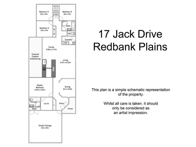 Floorplan of Homely house listing, 17 Jack Drive, Redbank Plains QLD 4301