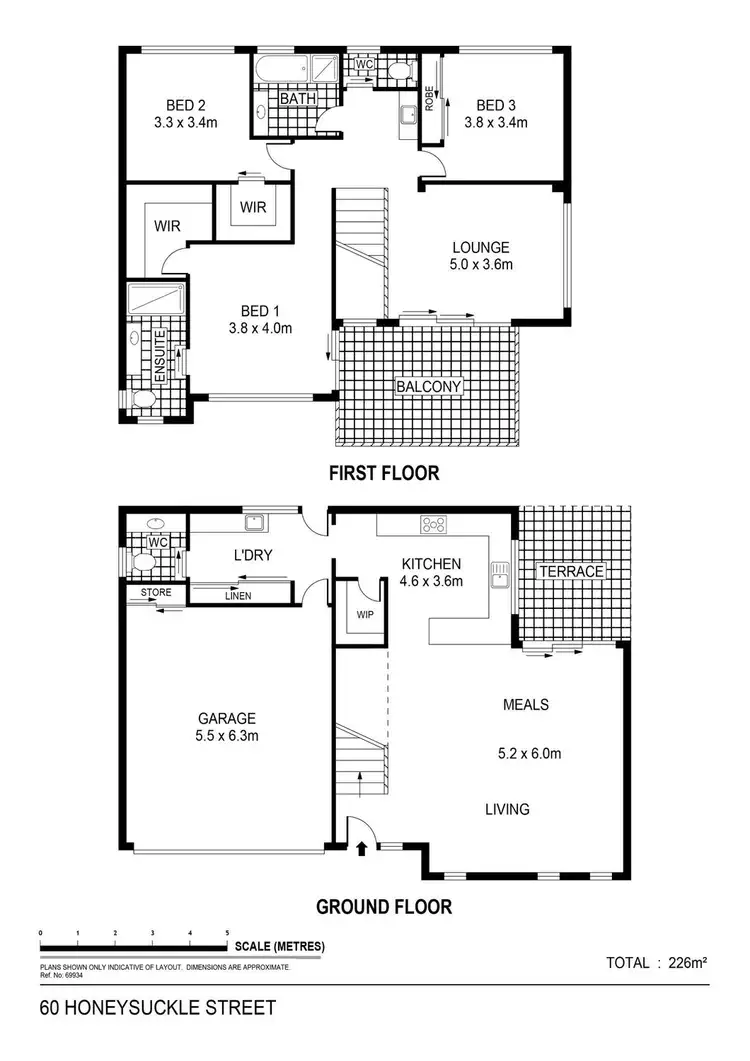Floorplan of Homely house listing, 1/60a Honeysuckle Street, Ironbark VIC 3550