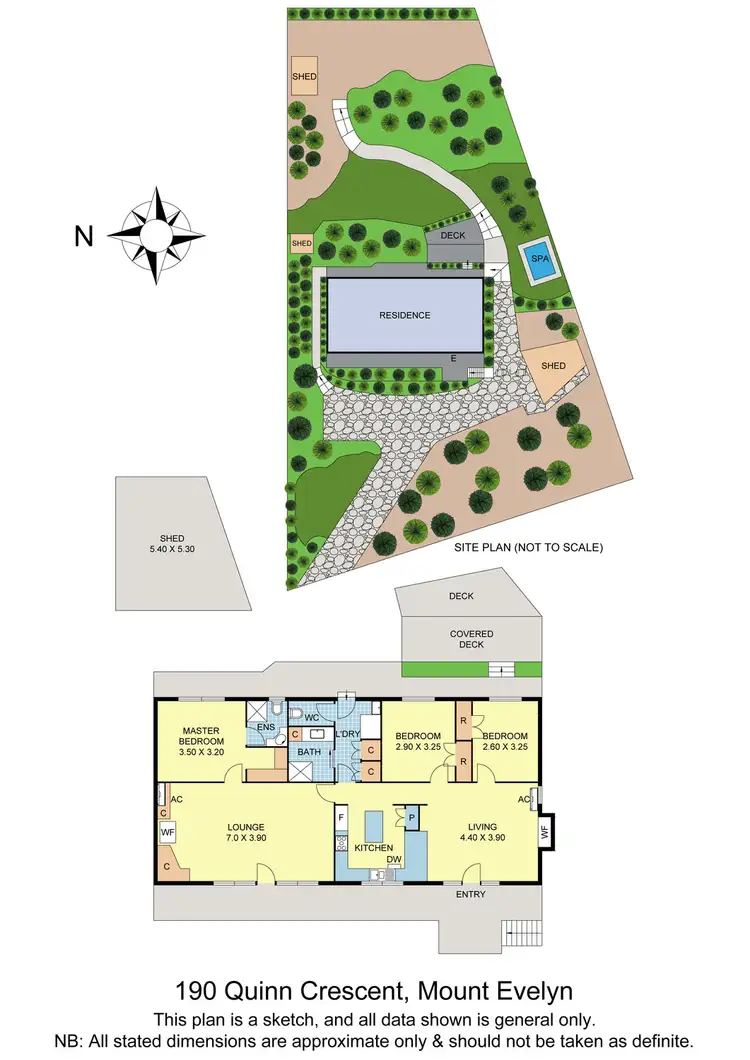 Floorplan of Homely house listing, 190 Quinn Crescent, Mount Evelyn VIC 3796