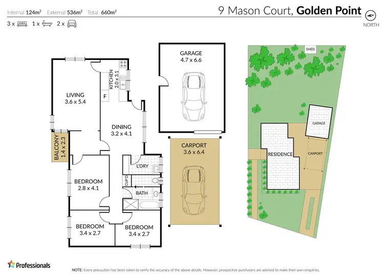 Floorplan of Homely house listing, 9 Mason Court, Golden Point VIC 3350