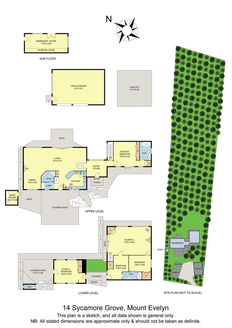 Floorplan of Homely house listing, 14 Sycamore Grove, Mount Evelyn VIC 3796