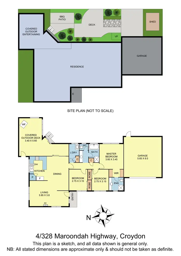Floorplan of Homely townhouse listing, 4/328 Maroondah Highway, Croydon VIC 3136