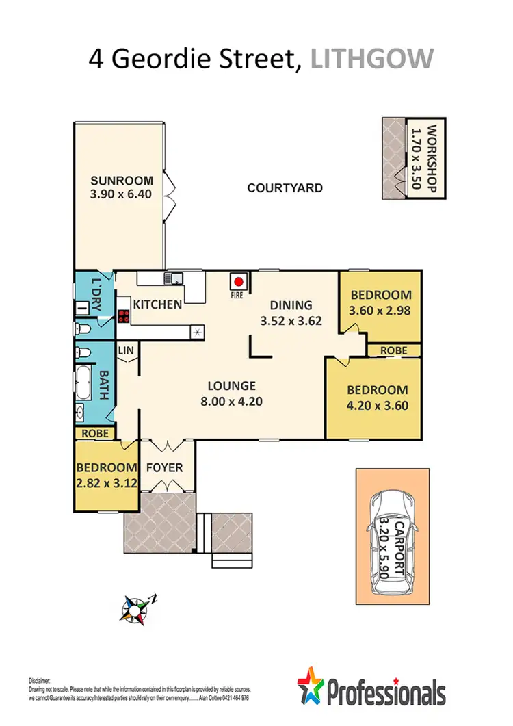 Floorplan of Homely house listing, 4 Geordie Street, Lithgow NSW 2790