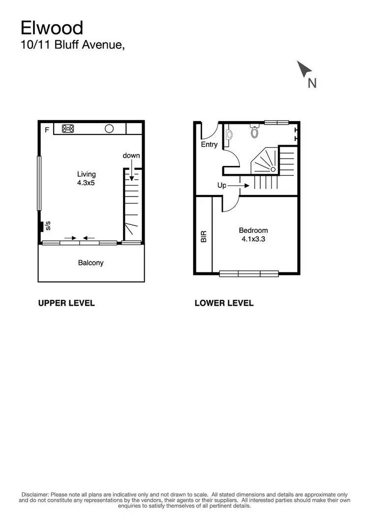 Floorplan of Homely apartment listing, 10/11 Bluff Avenue, Elwood VIC 3184