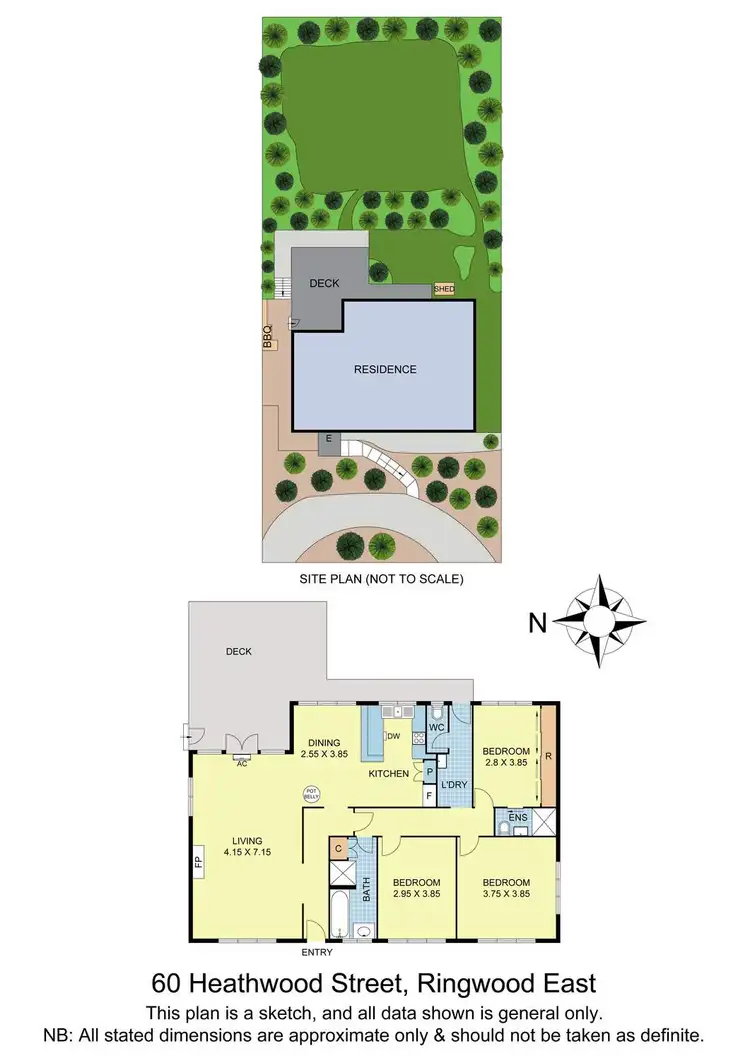 Floorplan of Homely house listing, 60 Heathwood Street, Ringwood East VIC 3135