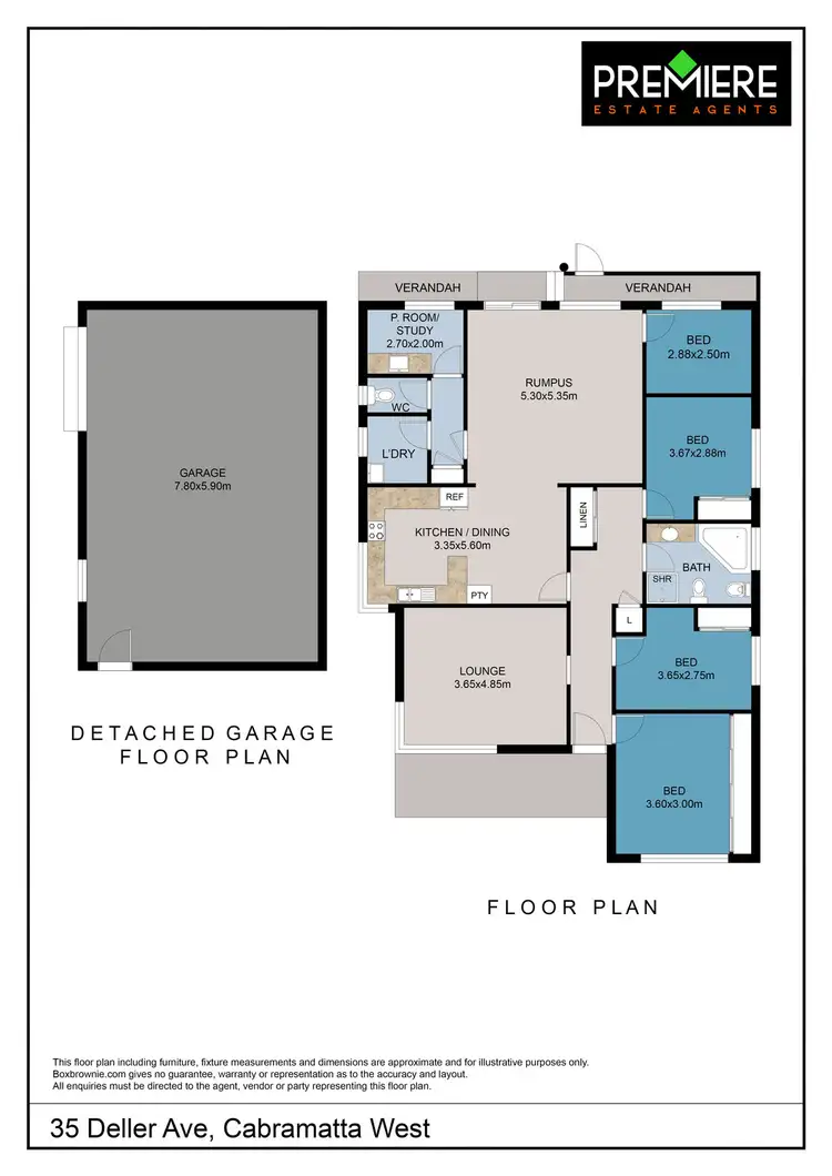 Floorplan of Homely house listing, 35 Deller Avenue, Cabramatta West NSW 2166