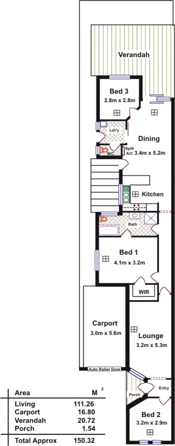 Floorplan of Homely house listing, 1/5 Tonellato Place, Kidman Park SA 5025
