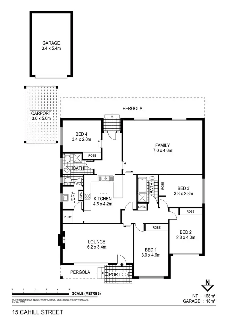Floorplan of Homely house listing, 15 Cahill Street, White Hills VIC 3550