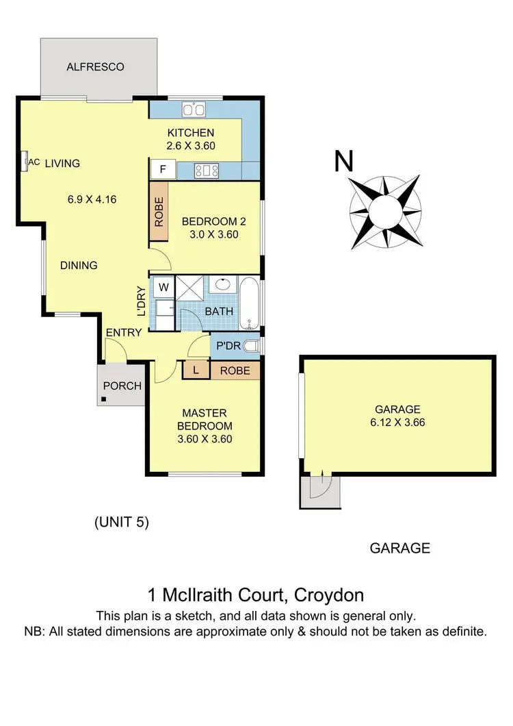 Floorplan of Homely townhouse listing, 5/1 McIlraith Court, Croydon VIC 3136