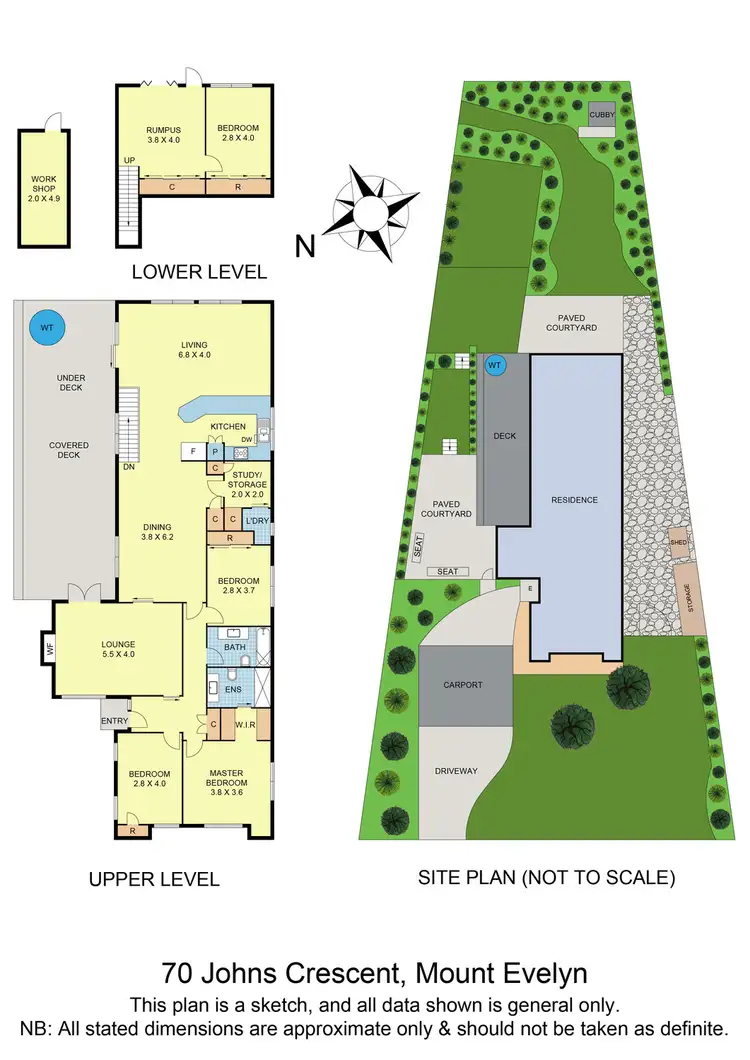 Floorplan of Homely house listing, 70 Johns Crescent, Mount Evelyn VIC 3796
