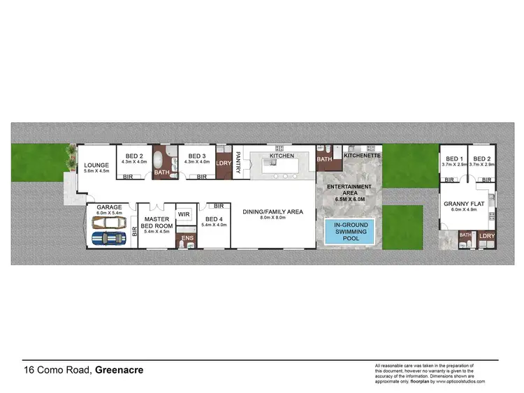 Floorplan of Homely house listing, 16 Como Road, Greenacre NSW 2190