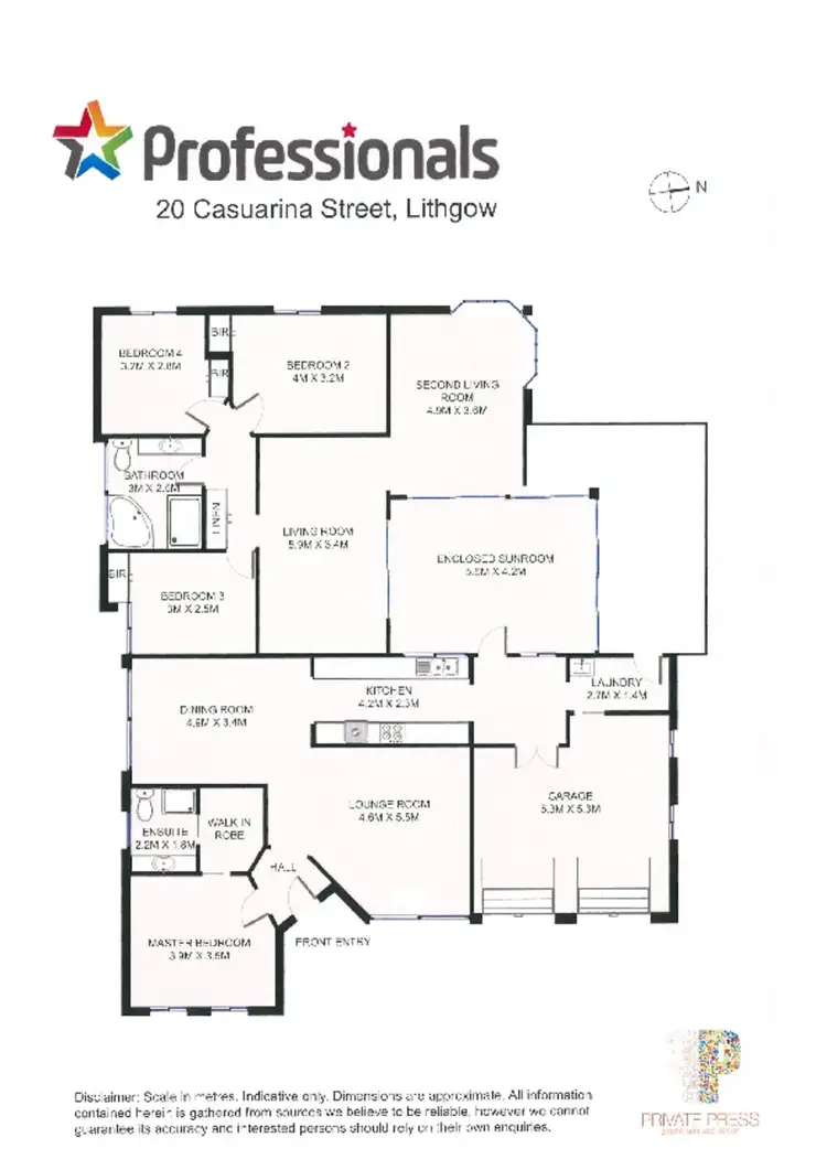 Floorplan of Homely house listing, 20 Casuarina Street, Lithgow NSW 2790