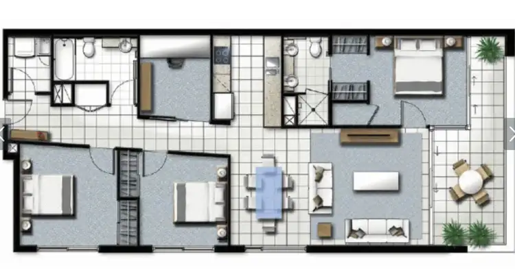 Floorplan of Homely apartment listing, 206/11 Compass Drive, Biggera Waters QLD 4216