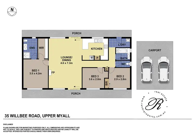 Floorplan of Homely rural property listing, 35 Willbee Road, Upper Myall NSW 2423