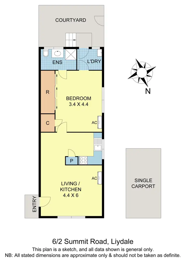 Floorplan of Homely unit listing, 6/2 Summit Road, Lilydale VIC 3140