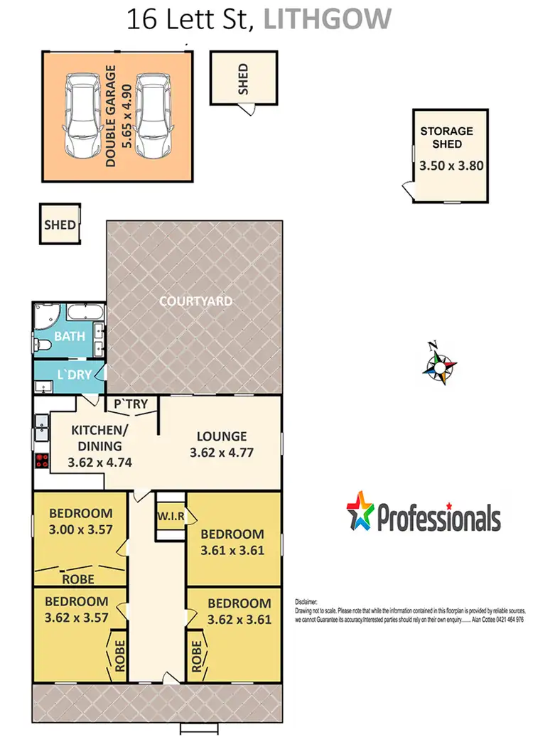 Floorplan of Homely house listing, 16 Lett Street, Lithgow NSW 2790