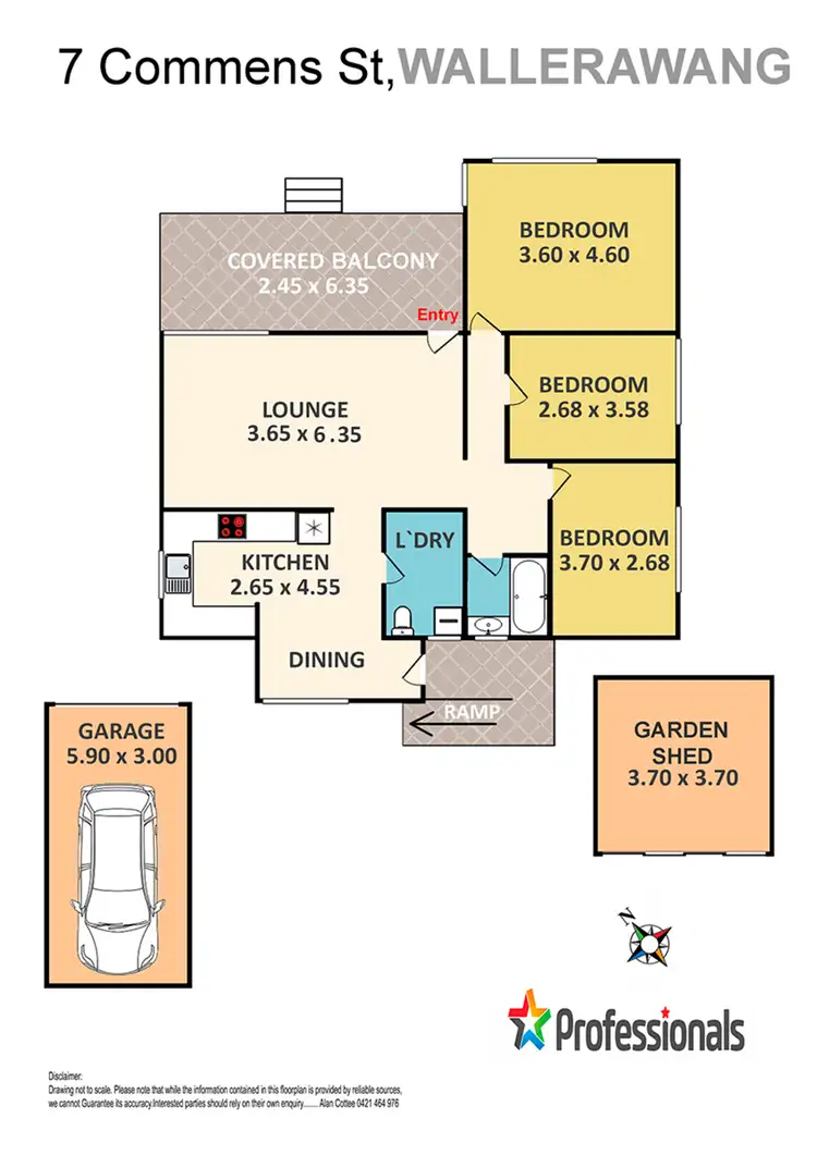 Floorplan of Homely house listing, 7 Commens Street, Wallerawang NSW 2845