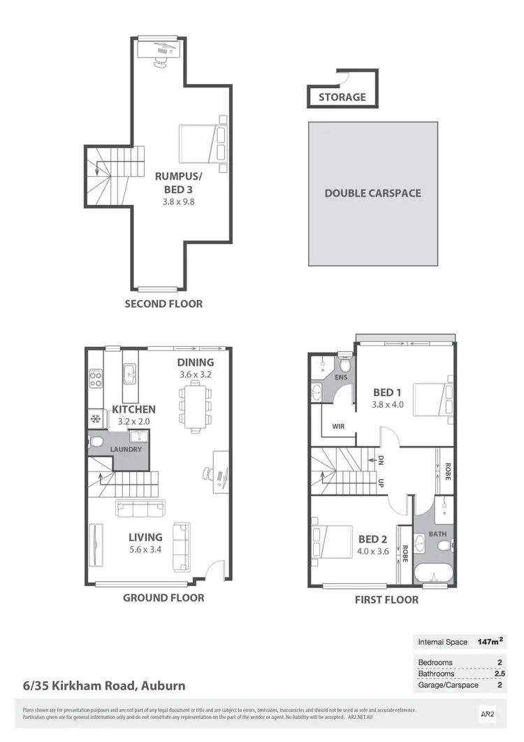 Floorplan of Homely townhouse listing, 6/35 Kirkham Road, Auburn NSW 2144