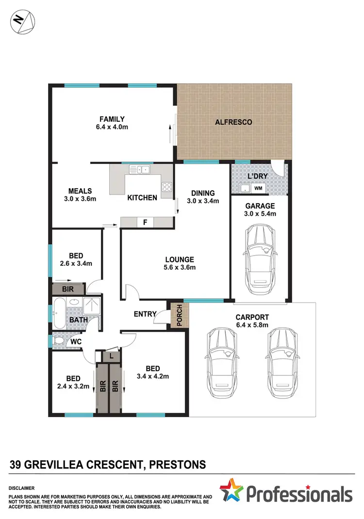 Floorplan of Homely house listing, 39 Grevillea Crescent, Prestons NSW 2170