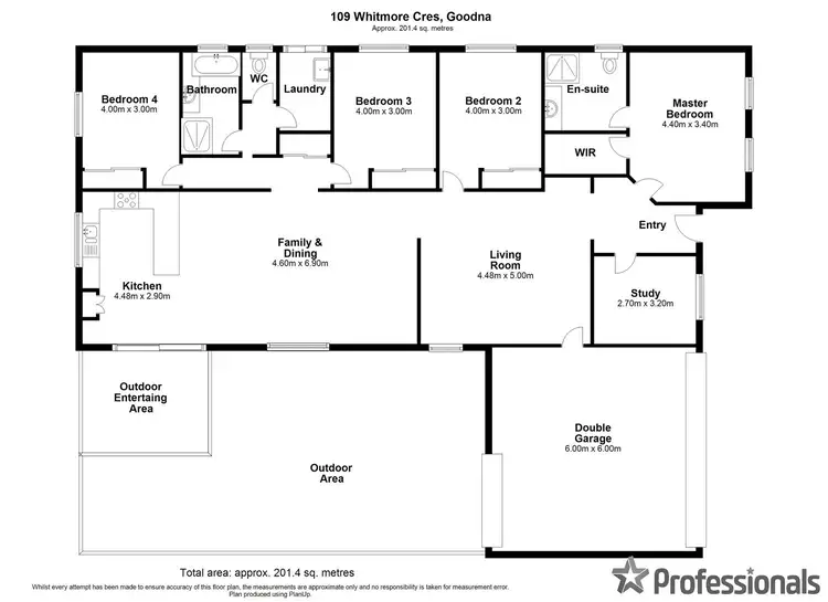 Floorplan of Homely house listing, 109 Whitmore Crescent, Goodna QLD 4300