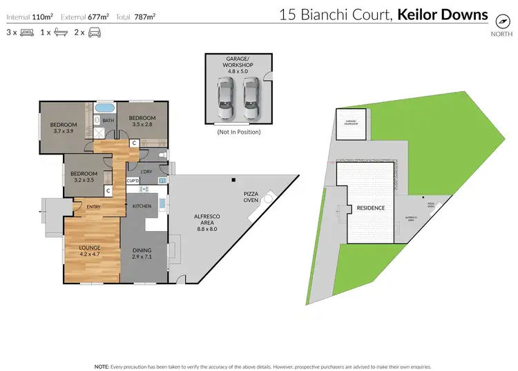 Floorplan of Homely house listing, 15 Bianchi Court, Keilor Downs VIC 3038