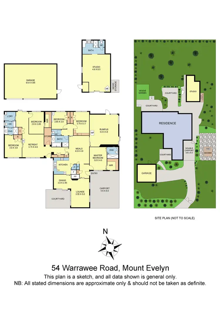 Floorplan of Homely house listing, 54 Warrawee Road, Mount Evelyn VIC 3796