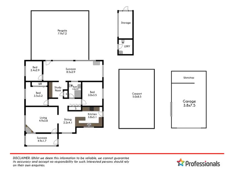 Floorplan of Homely house listing, Address available on request