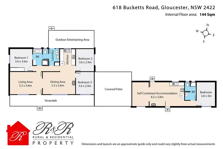 Floorplan of Homely rural property listing, 618 Bucketts Road, Gloucester NSW 2422