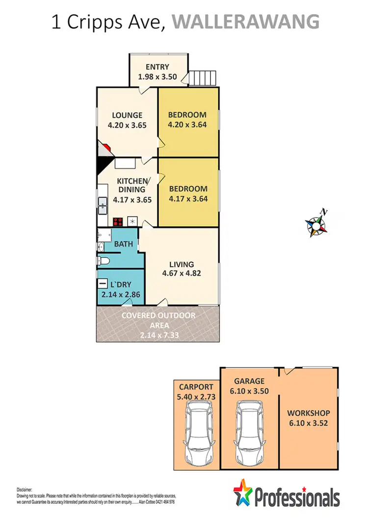 Floorplan of Homely house listing, 1B Cripps Avenue, Wallerawang NSW 2845