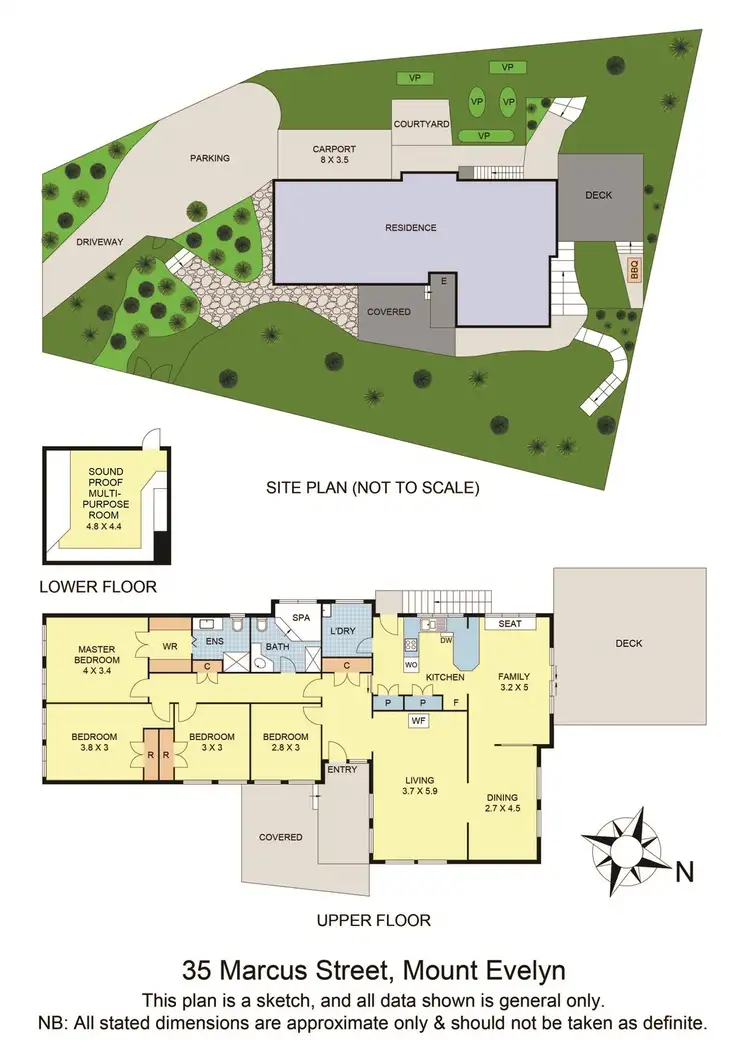 Floorplan of Homely house listing, 35 Marcus Street, Mount Evelyn VIC 3796