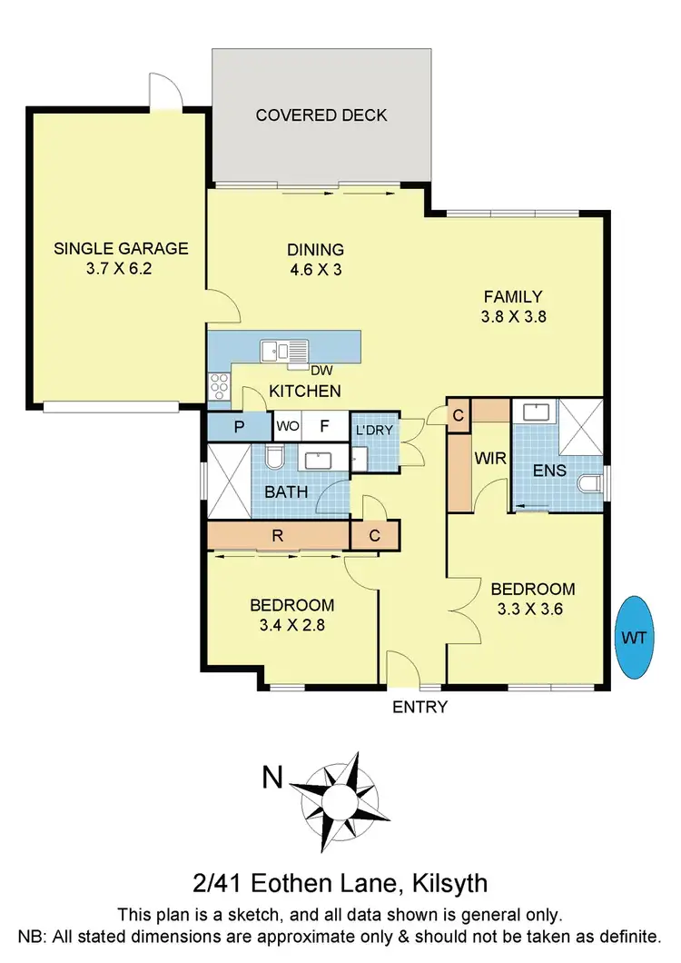 Floorplan of Homely unit listing, 2/41 Eothen Lane, Kilsyth VIC 3137