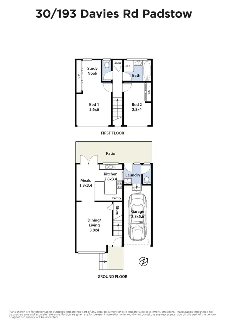 Floorplan of Homely townhouse listing, 30/193 Davies Road, Padstow NSW 2211