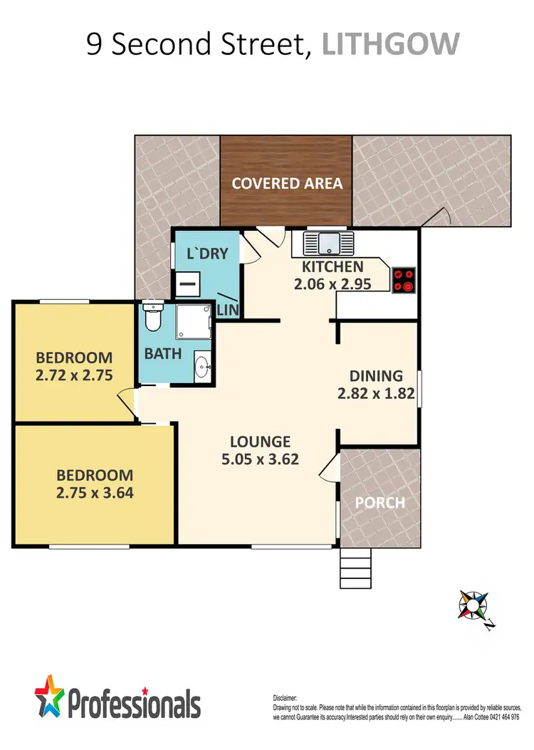 Floorplan of Homely house listing, 9 Second Street, Lithgow NSW 2790