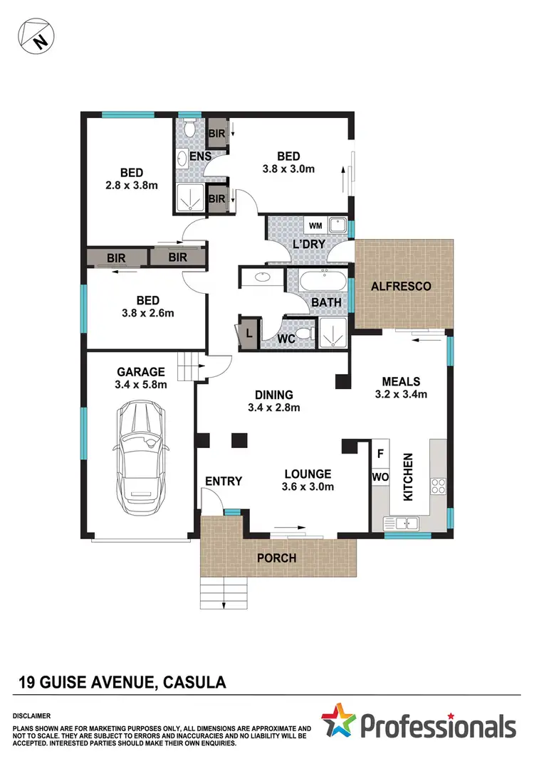 Floorplan of Homely house listing, 19 Guise Avenue, Casula NSW 2170