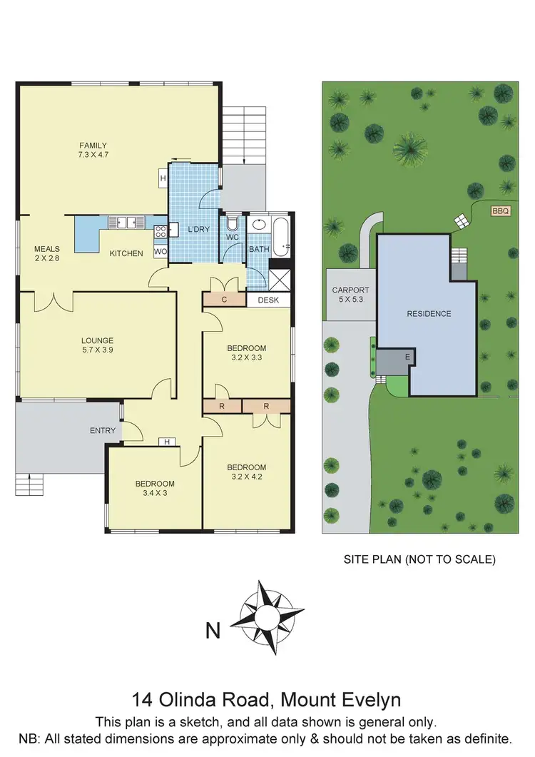 Floorplan of Homely house listing, 14 Olinda Road, Mount Evelyn VIC 3796