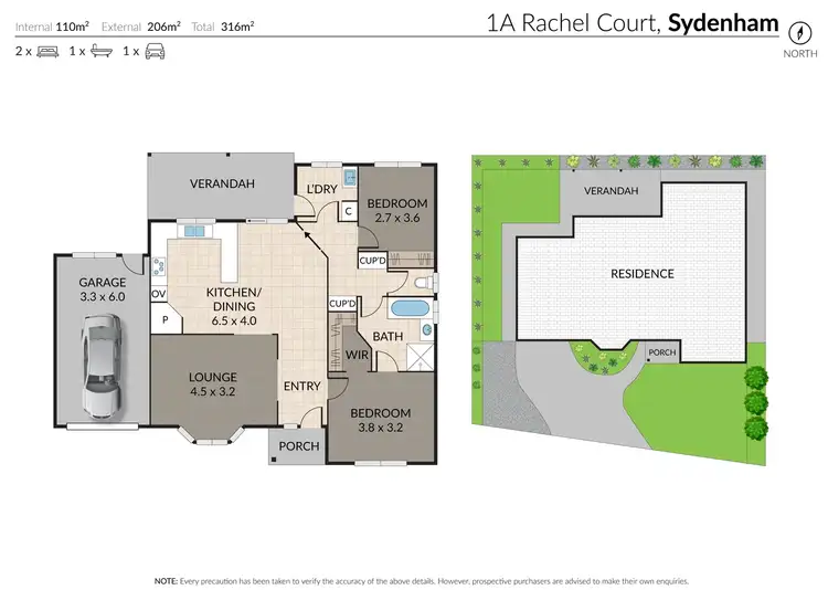 Floorplan of Homely house listing, 1A Rachel Court, Sydenham VIC 3037