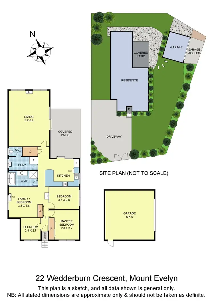 Floorplan of Homely house listing, 22 Wedderburn Crescent, Mount Evelyn VIC 3796