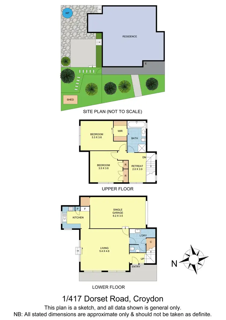 Floorplan of Homely unit listing, 1/417 Dorset Road, Croydon VIC 3136