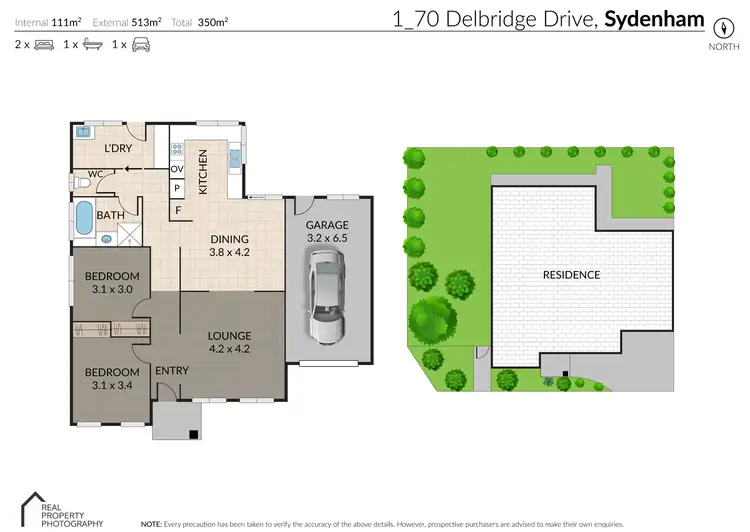 Floorplan of Homely unit listing, 1/70 Delbridge Drive, Sydenham VIC 3037
