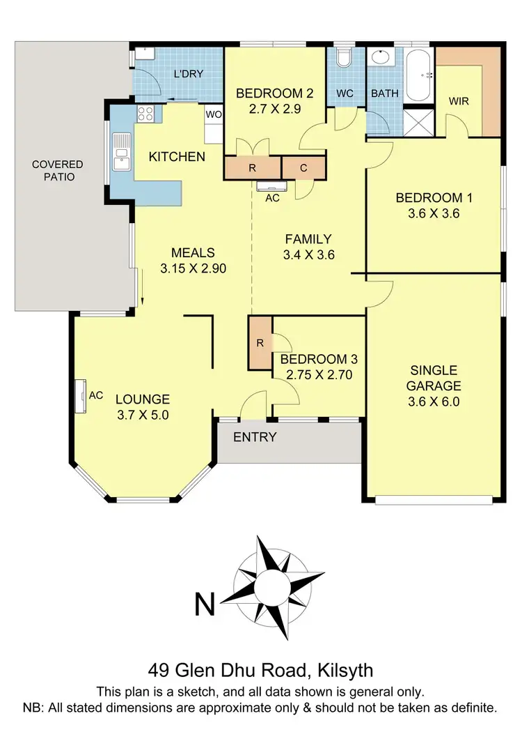 Floorplan of Homely house listing, 49 Glen Dhu Road, Kilsyth VIC 3137