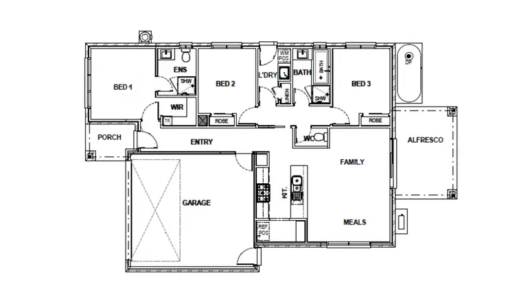 Floorplan of Homely other listing, Lot/31 Chisholm Street, Maryborough VIC 3465